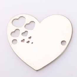 copy of F0020 Cercel din argint lacrima cu labuta 20x13mm 0.33mm 1 buc - bijuterii personalizate din argint | simoshop