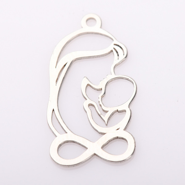 copy of E0813 N Link  din argint 925 familia 20*17MM 0.5MM 1 buc - bijuterii personalizate din argint | simoshop