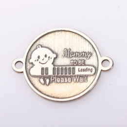 copy of E0203-GS-Link 2 surori Argint 925 diametru 16.5 mm / grosime 0.33 mm-1 buc - bijuterii personalizate din argint | simosh