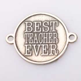 Bănuț argint relief Best Teacher Ever - cadou