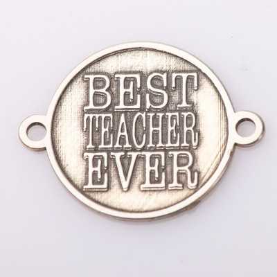 Bănuț argint relief Best Teacher Ever - cadou