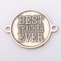 Bănuț argint relief Best Teacher Ever - cadou