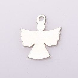 E2118 N Charm ingeras din argint 13x11mm 0.5mm - bijuterii personalizate din argint | simoshop
