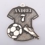 Pandantiv fotbalist argint 925 cu nume și număr