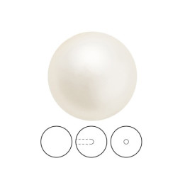copy of 0115-Preciosa Round Pearl Maxima 1/2H Pearlescent White 8mm - bijuterii personalizate din argint | simoshop