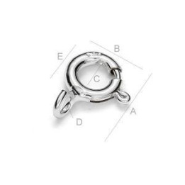 G0036-Incuietoare rotunda 6mm 1 bucata - bijuterii personalizate din argint | simoshop