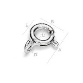 G0036-Incuietoare rotunda 6mm 1 bucata - bijuterii personalizate din argint | simoshop