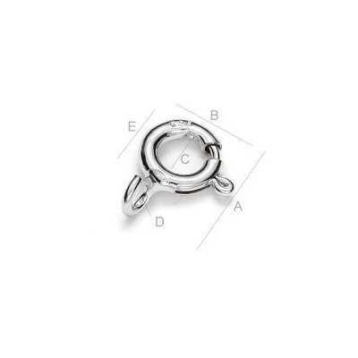 G0036-Incuietoare rotunda 6mm 1 bucata - bijuterii personalizate din argint | simoshop