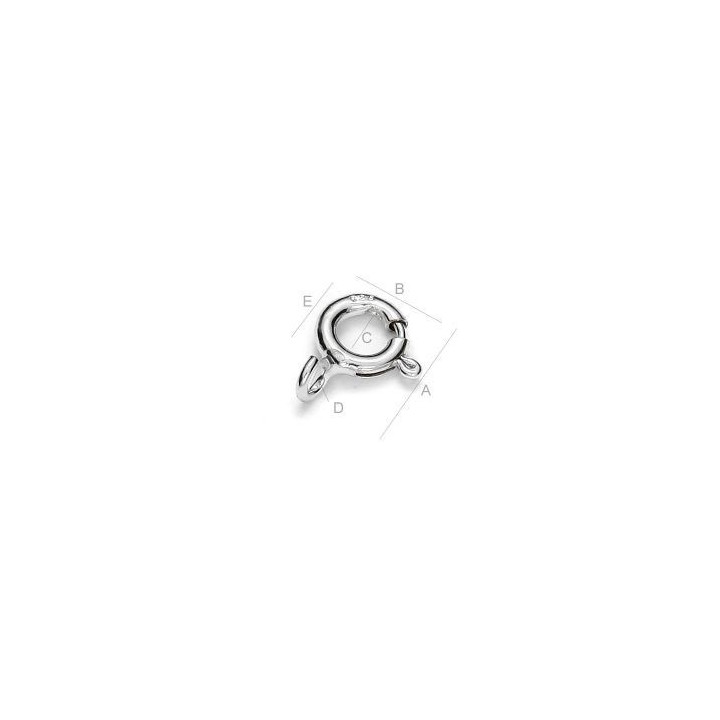 G0036-Incuietoare rotunda 6mm 1 bucata - bijuterii personalizate din argint | simoshop