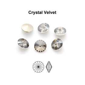 P4627-Cristal Preciosa Rivoli Maxima Crystal Velvet D-Folied SS 39 8mm - bijuterii personalizate din argint | simoshop