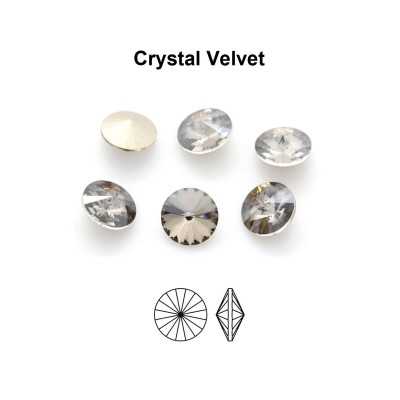 P4627-Cristal Preciosa Rivoli Maxima Crystal Velvet D-Folied SS 39 8mm - bijuterii personalizate din argint | simoshop