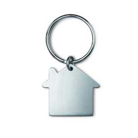 Breloc metalic personalizabil casa aluminiu 40x27mm