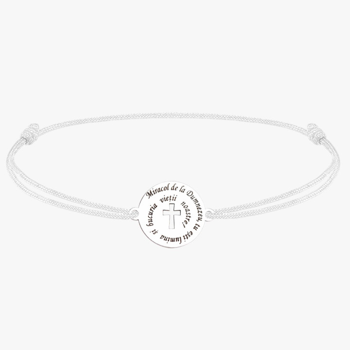 E2145 G - Link din argint "Miracol de la Dumnezeu" - bijuterii personalizate din argint | simoshop