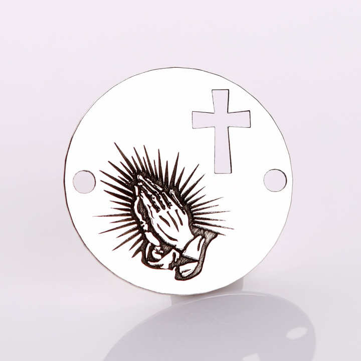 copy of E0506 GS Link rotund argint 925 New Born  16.5mm 1 buc - bijuterii personalizate din argint | simoshop
