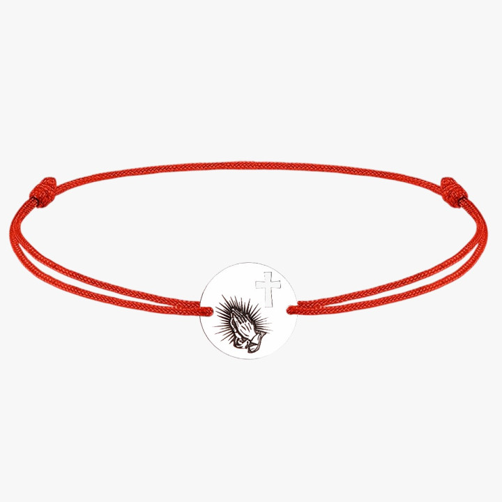E2146 G Banut din argint "Rugaciune cu decupaj cruce" - bijuterii personalizate din argint | simoshop
