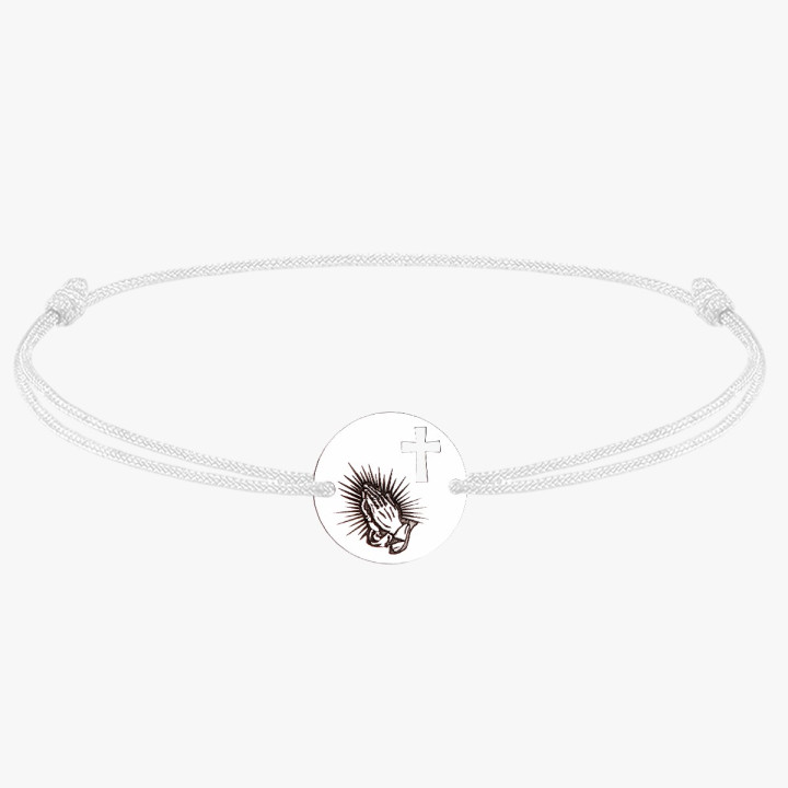 E2146 G Banut din argint "Rugaciune cu decupaj cruce" - bijuterii personalizate din argint | simoshop