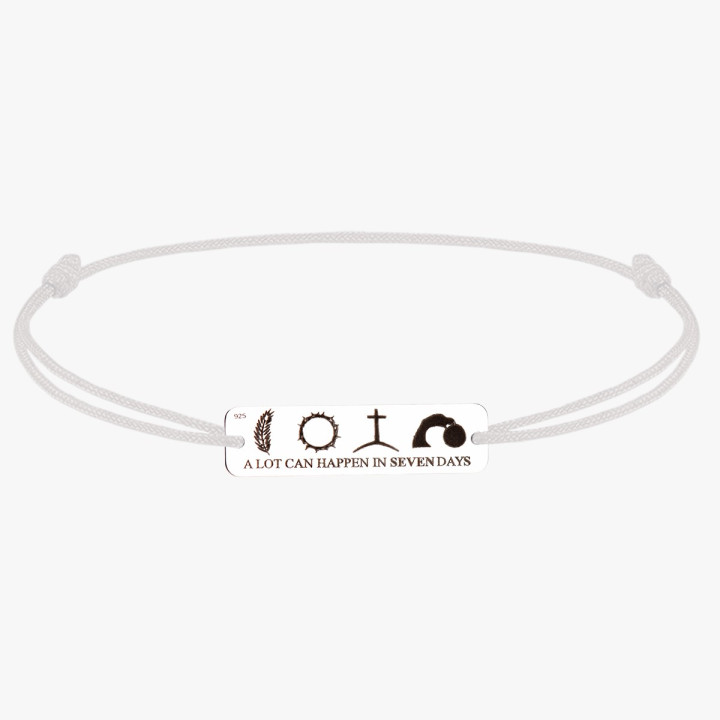 E2150 G Link din argint "A lot can happen in seven days" - bijuterii personalizate din argint | simoshop