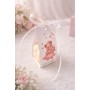 S166 - Marturii tip lumanare Bubble ursulet pentru fetite - bijuterii personalizate din argint | simoshop