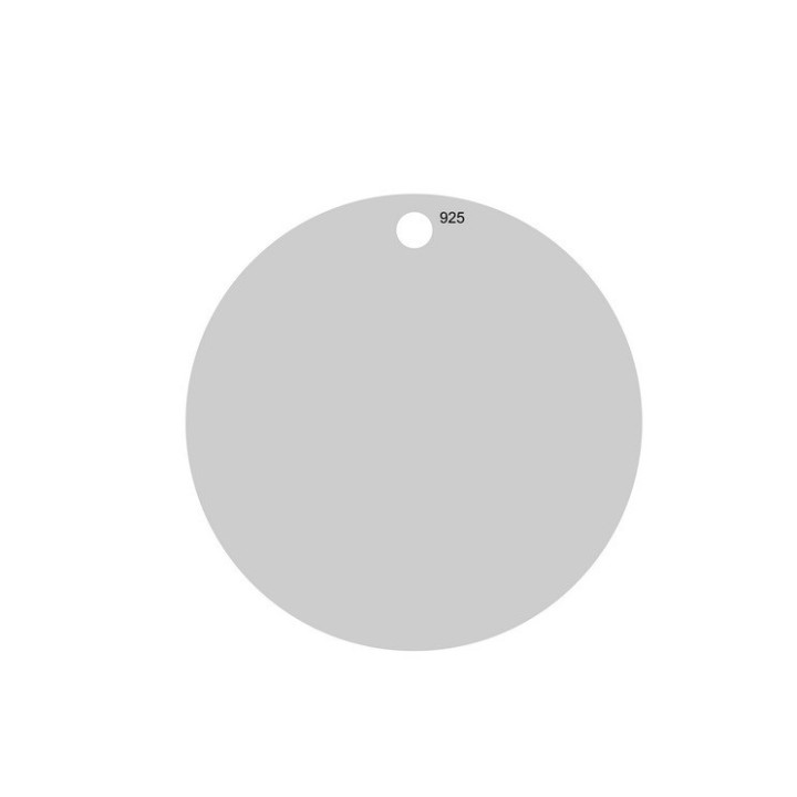 G1446 N Pandant banut argint cu o gaura 19mm 0.60mm