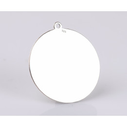 G1658 N Pandant banut din argint cu bucla 18mm 0.3mm