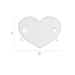 copy of G0782-N-Link argint 925 inimioara 10x12mm grosime 0.30mm - bijuterii personalizate din argint | simoshop