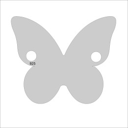 G0695 N - Link din argint 925 forma de fluture dimensiune 12x10mm 0.6mm