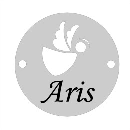 copy of E0443 N Link din argint cu ingeras decupat 12 mm 0.33mm - bijuterii personalizate din argint | simoshop