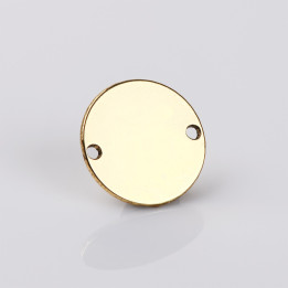 AL0038 - Banut cu 2 gauri link pentru bratara din alama 28 mm