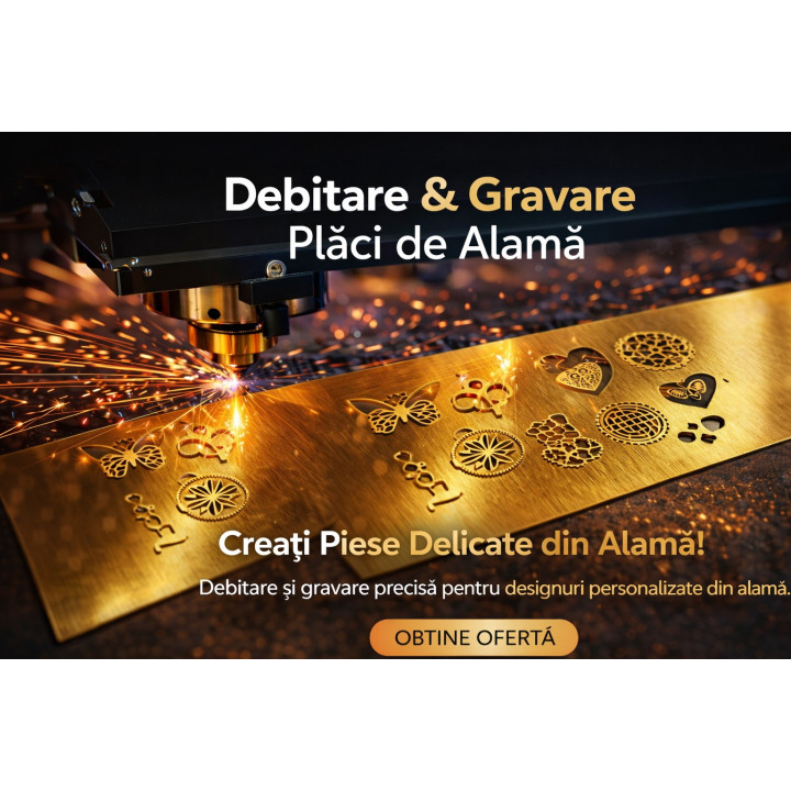 Decupare personalizata tabla de alama