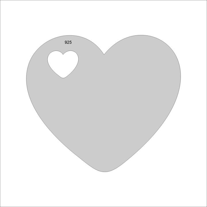 copy of G0784-N-Charm inimioara argint 10x11mm 0.5mm - bijuterii personalizate din argint | simoshop