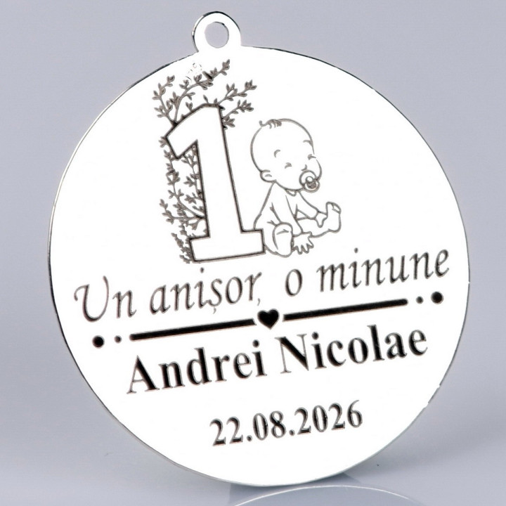 S176 - Pandant 22mm pentru mot - Un anisor, o minune - 1 buc
