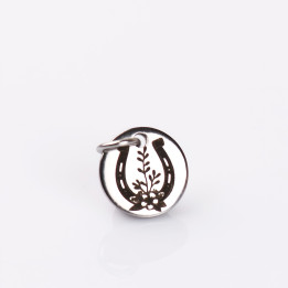 copy of C004-Banut rotund cu o gaura si za din INOX 10 mm-1buc - bijuterii personalizate din argint | simoshop