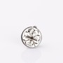 S189 - Banut gravat din inox - Martisor trifoi - 10mm - bijuterii personalizate din argint | simoshop