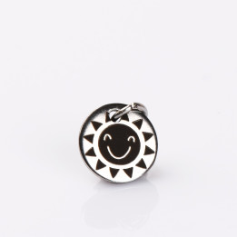 copy of C004-Banut rotund cu o gaura si za din INOX 10 mm-1buc - bijuterii personalizate din argint | simoshop