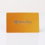 S197 - Carte de vizita personalizata din aluminiu (galben) - bijuterii personalizate din argint | simoshop