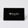 S199 - Carte de vizita personalizata din aluminiu (negru) - bijuterii personalizate din argint | simoshop