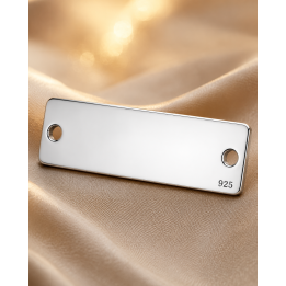 G2005-N-Link argint 925 19x5mm grosime 0.50mm gaura 1.3mm-1 buc - bijuterii personalizate din argint | simoshop