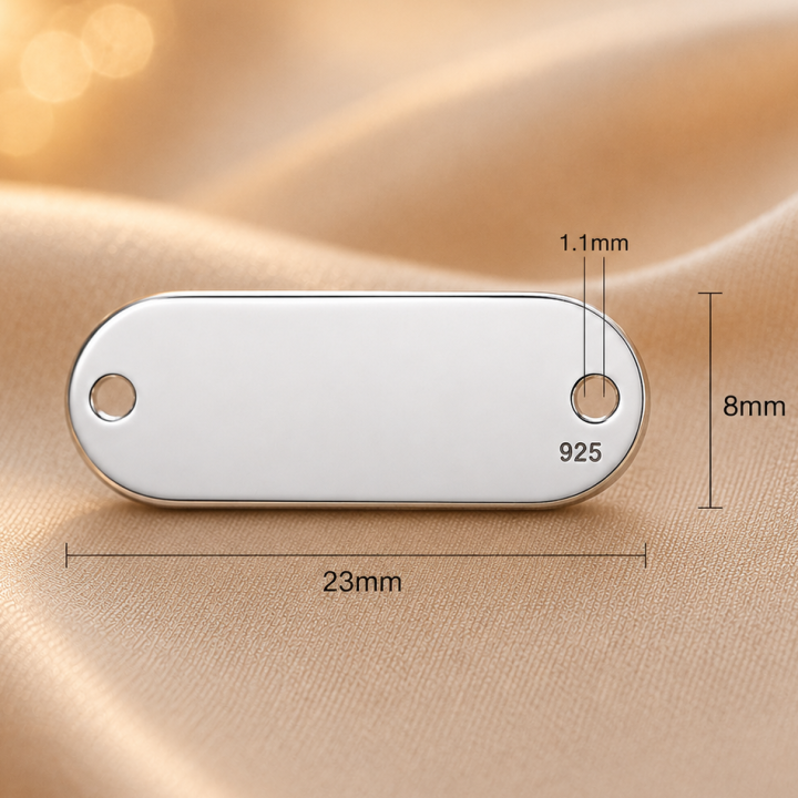 G2036-Link oval Argint 925 8x23MM, 0.50MM grosime - bijuterii personalizate din argint | simoshop
