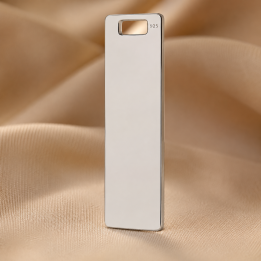 G1926-Charm placheta din argint cu 1 gaura 28x8mm - bijuterii personalizate din argint | simoshop