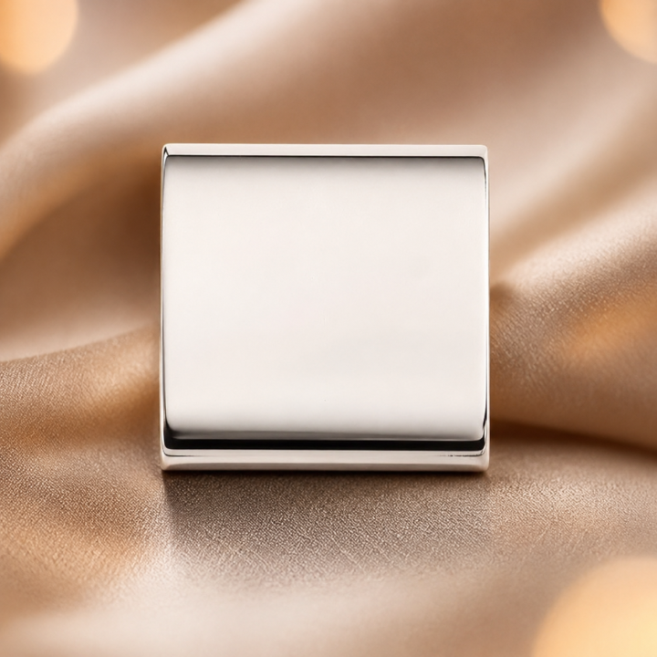 E1402-N-Accesoriu pentru banda de piele,12x12mm 0.5mm - 1 buc - bijuterii personalizate din argint | simoshop