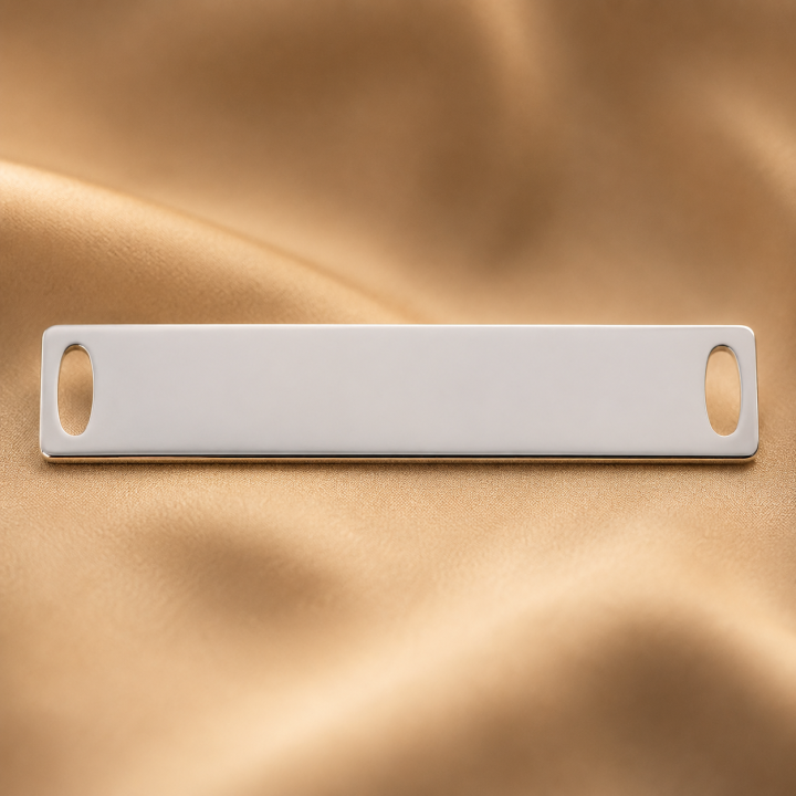 copy of E0150-N- Link dreptunghiular din argint 35mm x 8mm 0.5mm - bijuterii personalizate din argint | simoshop