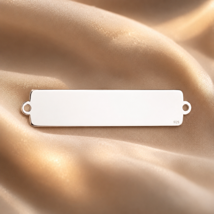 copy of E0150-N- Link dreptunghiular din argint 35mm x 8mm 0.5mm - bijuterii personalizate din argint | simoshop