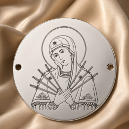 E0667 GS Link din argint Fecioara Maria 16.5mm 0.33mm - bijuterii personalizate din argint | simoshop