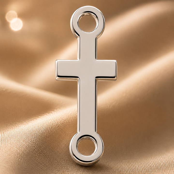 E0036-G-Link cruciulita 15x6mm 0.4mm - bijuterii personalizate din argint | simoshop