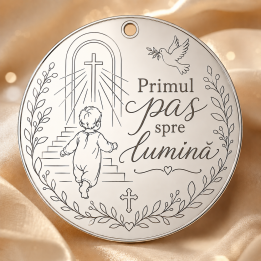 copy of S108 - Serviciu gravura fetita cu nume si data nasterii - bijuterii personalizate din argint | simoshop