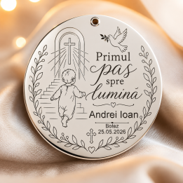 copy of S108 - Serviciu gravura fetita cu nume si data nasterii - bijuterii personalizate din argint | simoshop