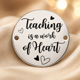 E0174-GS-Link din Argint 925 Best Teacher 16.5mm 0.33 - bijuterii personalizate din argint | simoshop