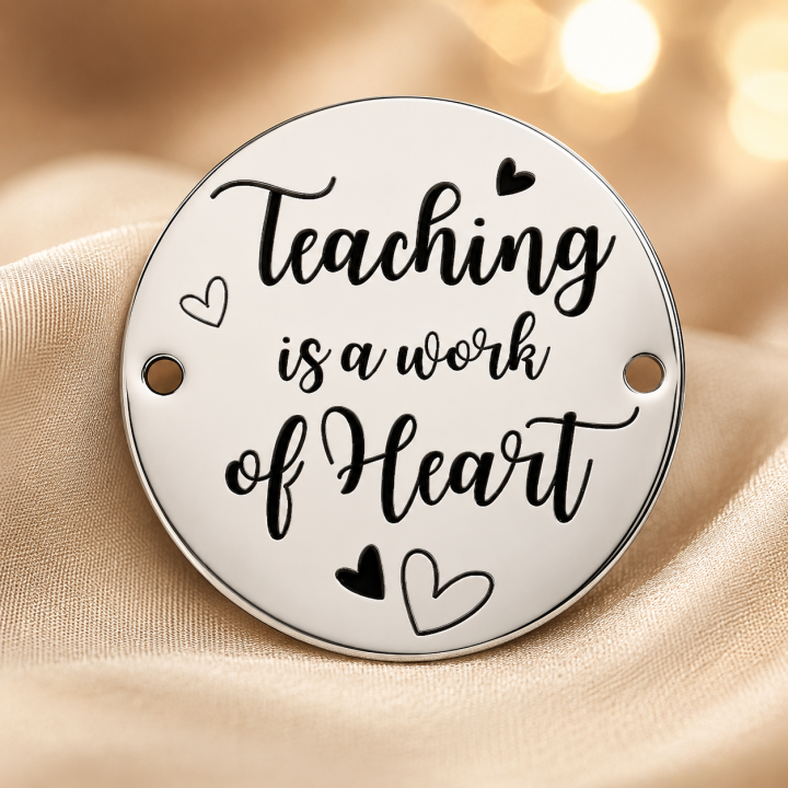 E0174-GS-Link din Argint 925 Best Teacher 16.5mm 0.33 - bijuterii personalizate din argint | simoshop