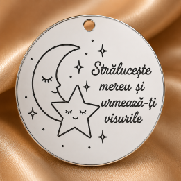 copy of S108 - Serviciu gravura fetita cu nume si data nasterii - bijuterii personalizate din argint | simoshop