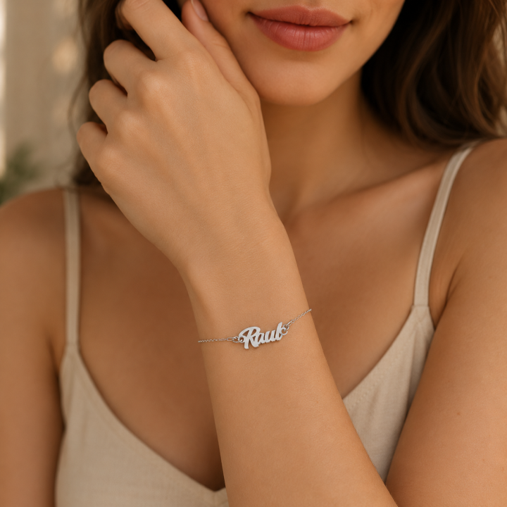 FAST005 Bratara din argint cu nume - bijuterii personalizate din argint | simoshop